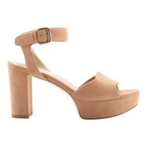 Stuart Weitzman RealDeal Block Suede Heels